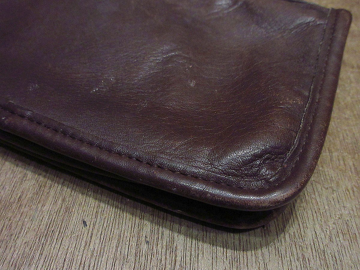 ビンテージ○オールドコーチ レザーポーチ茶○240305j4-bag-pch古着