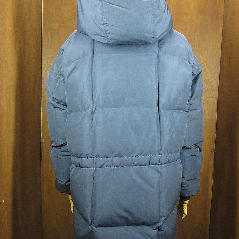 ビンテージ80's○Eddie Bauerレディースフード付きダウンジャケット紺