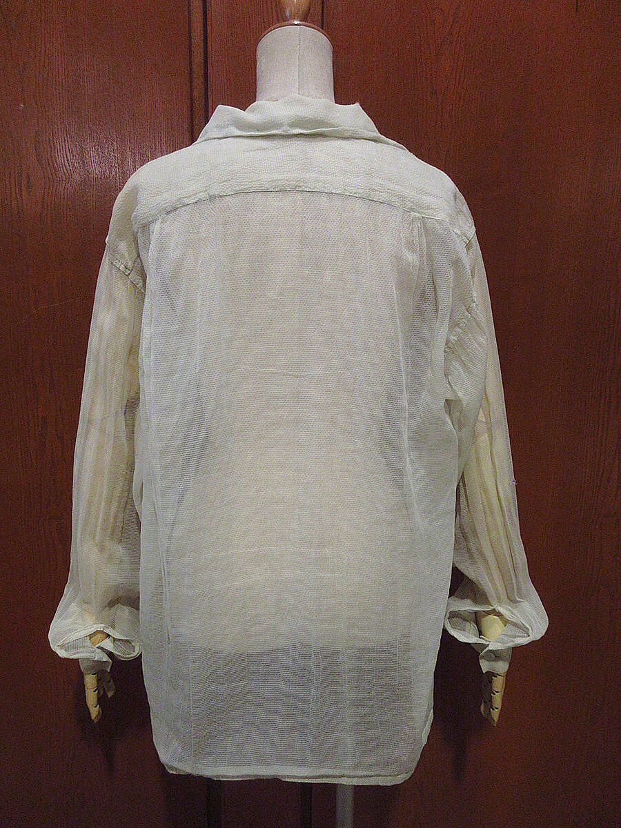 GASENADA 半袖シャツ 50s 60s ナイロン　シアサッカー　シャツ fit=scale-down,w=1200