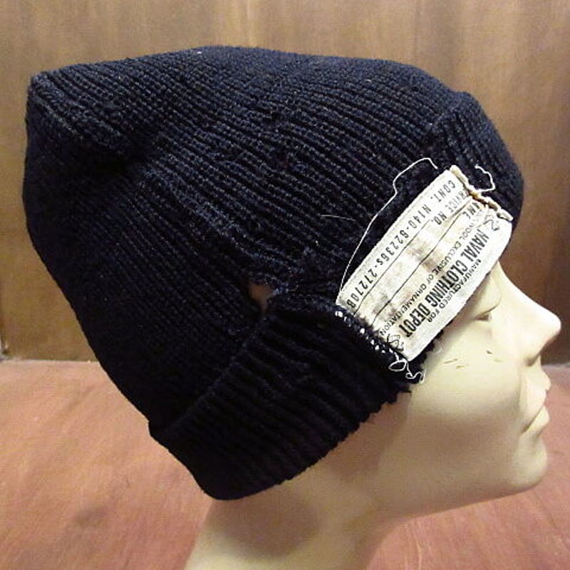 ビンテージ50's○U.S.NAVYワッチキャップ○200910n7-m-cp-knt 195...