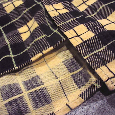 ビンテージ50's●CARWOOD TAILOREDチェックプリントネルシャツ●250210m4-m-lssh-nlコットントップスメンズ古着