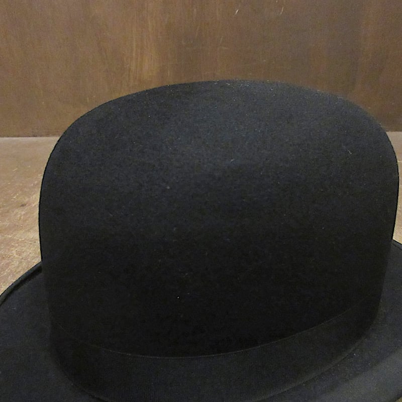 ビンテージ20's30's○ボーラーハット黒○250608z6-m-ht-flt
