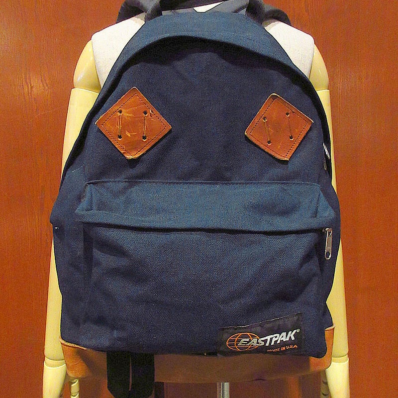 ビンテージ80's90's○MADE IN U.S.A.EASTPAKボトムレザーバック