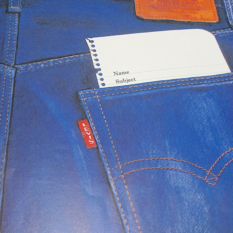 ビンテージ70's○Levi's BIG E 501アドバタイジングポスターB○260225z