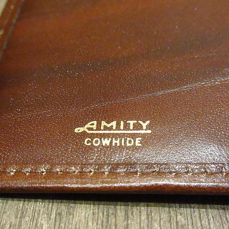 ビンテージ~70's○AMITYカウハイドレザー財布茶○210720i7-wlt ビンテージ~70's○AMITYカウハイドレザー財布茶○210720i7-wlt