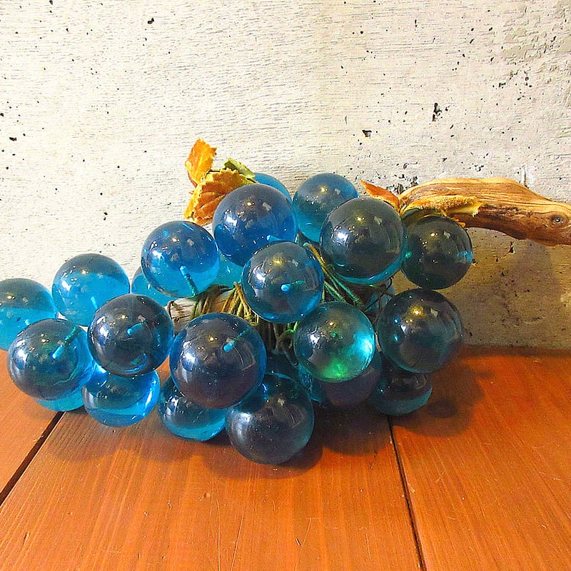 ビンテージ60's70's○ルーサイトグレープオブジェ○240319k7-obj