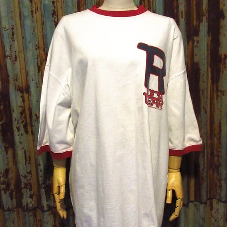 アメリカ古着　リンガーtee  tee  リンガー　古着　アメリカ輸入　used 楽天市場】【中古】【古着】 半袖 プリント Tシャツ Mサイズくらい