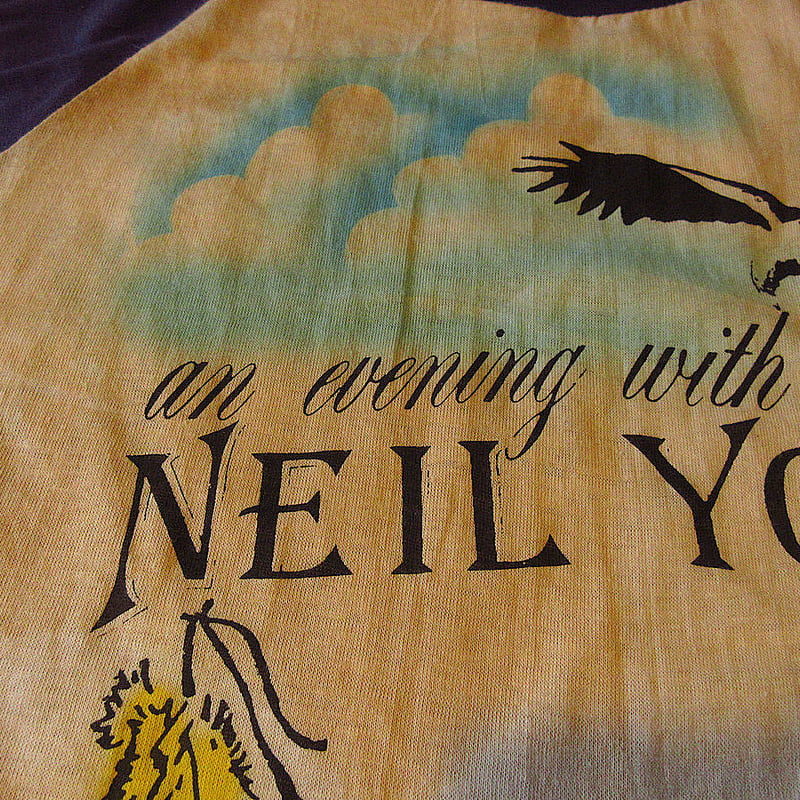 ビンテージ80's○DEADSTOCK NEIL YOUNG 1983年 TRANSツアー ラ