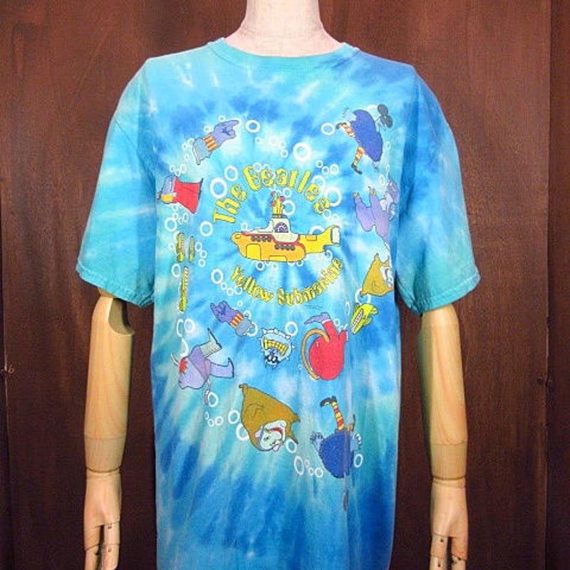 ビンテージ2000's○The Beatles Yellow SubmarineタイダイTシャ