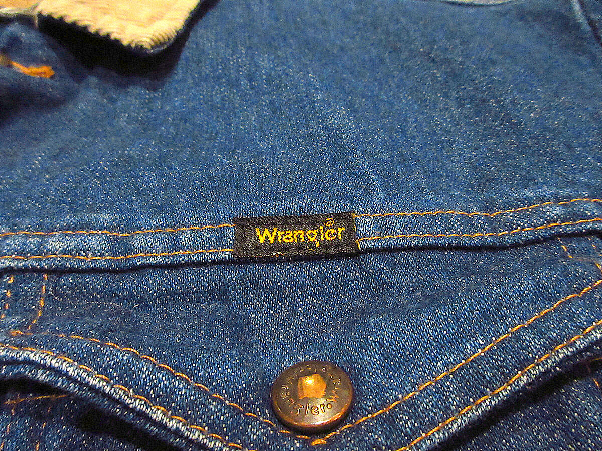 Wrangler 74260PW裏地ブランケット4つポケットデニムジャケットsize 42