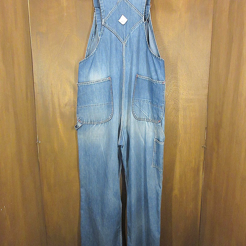 ビンテージ70's○BIG MACデニムオーバーオールW106cm○241011j1-m-ov