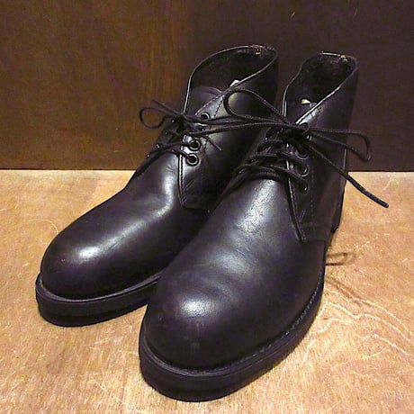 ビンテージ80's●DEADSTOCK U.S.NAVYチャッカブーツ黒size 8 XN●230313m4-m-bt-26cm革靴ミリタリーシューズ