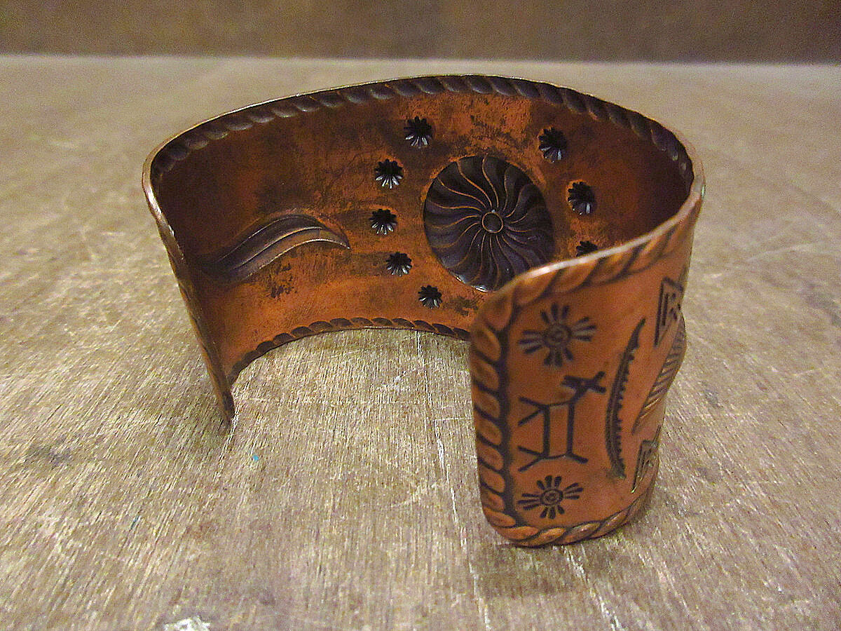 ビンテージ○ナバホカッパーバングル○221214i6-bng サンダーバード銅