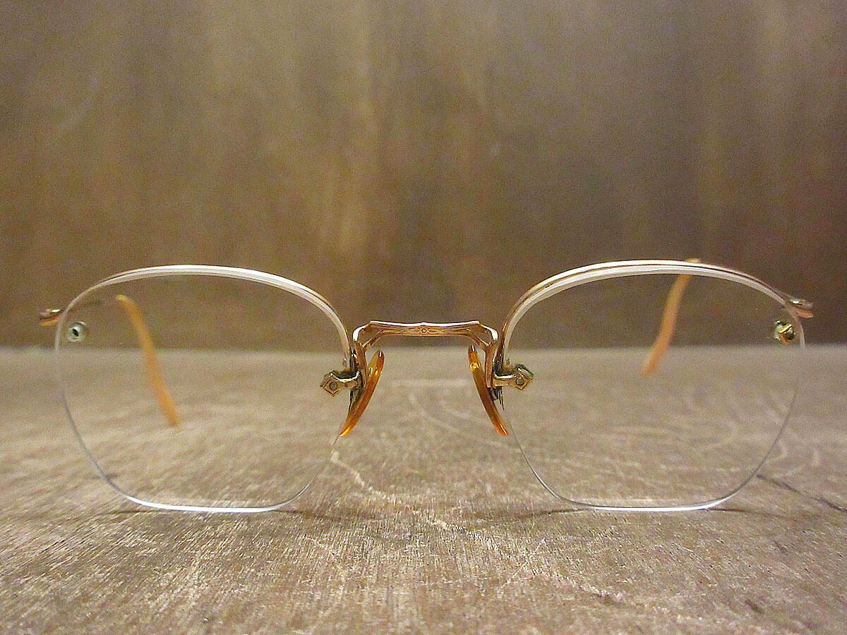 ビンテージ40's○American Optical 1/10 12KGF RIMWAY FU...