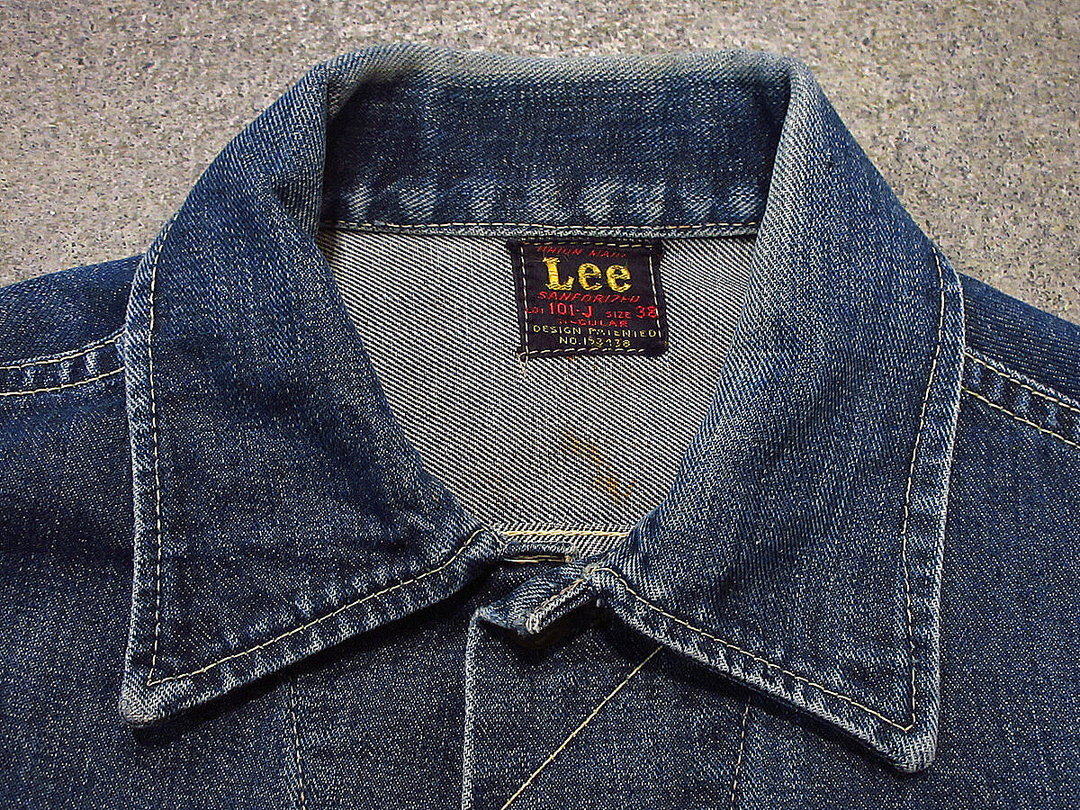 ビンテージ50's○Lee 101-Jデニムジャケットsize 38 REGULAR ビンテージ50's○Lee 101-Jデニムジャケットsize 38 REGULAR