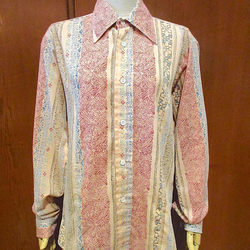 60s 70s ビンテージ 総柄長袖シャツ サイズ9 Retor 楽天市場】60s ビンテージ ☆ シアーズ 総柄 ストライプ