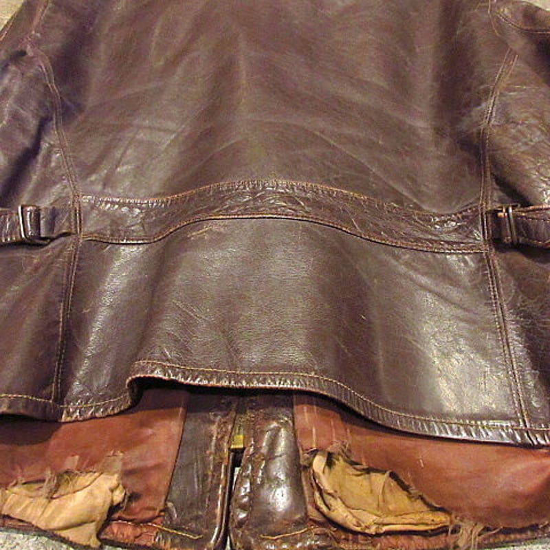ビンテージ40's50's○ホースハイドスポーツジャケット茶○210119s5-m