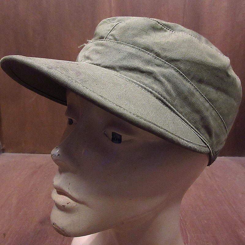 30s 40sビンテージ大戦ミリタリー米軍ワーク キャップ帽子ハット 軍物 古着 古着 40s 米軍 US ARMY ミリタリー HBT ヘリンボーンツイル