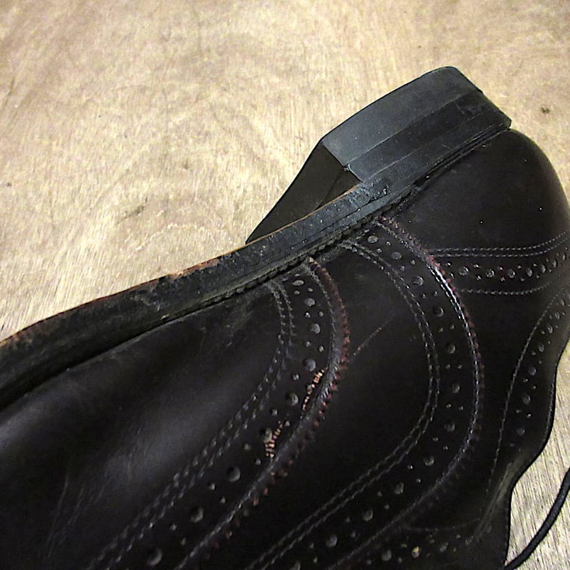 ビンテージ80's○EXECUTIVE IMPERIALレザーウイングチップシューズ茶