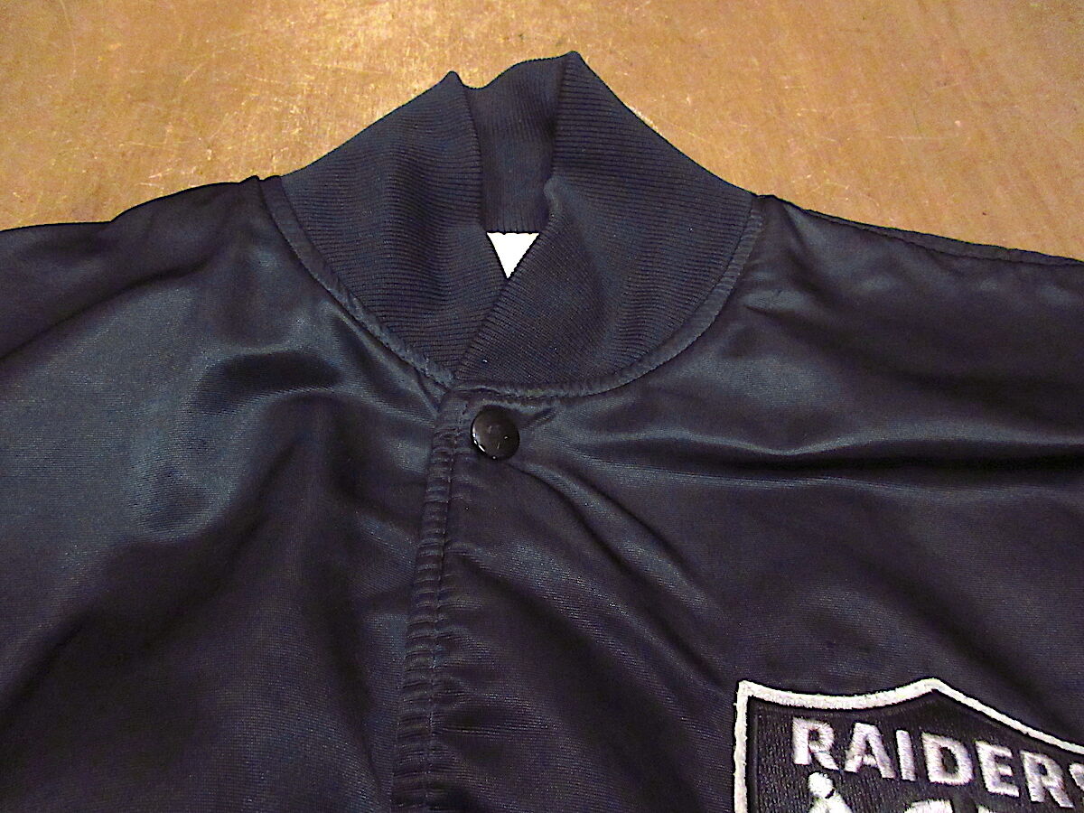 1990年代Starter Raiders スタジアムジャケット ビンテージ90's○STARTER RAIDERSスタジアムジャケット黒size L
