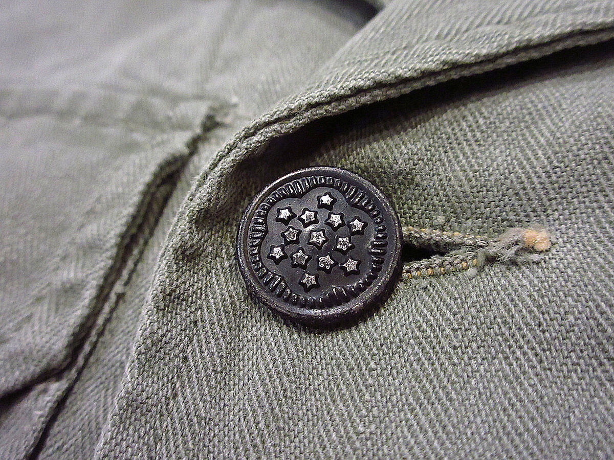 ビンテージ40's○U.S.ARMY M-41 13星HBTジャケットsize 40L○230