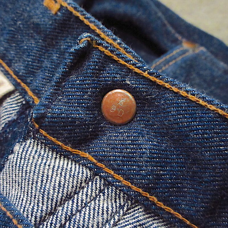 70's Wrangler 13MWZ VINTAGE 真紺 USA製 ほぼデッドストック 濃紺 70s USA製 ラングラー 13MWZ デニム