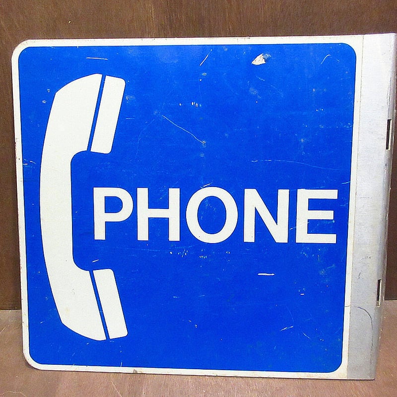 ビンテージ○PHONEメタルサイン○210322n5-sign アメリカ公衆電話 