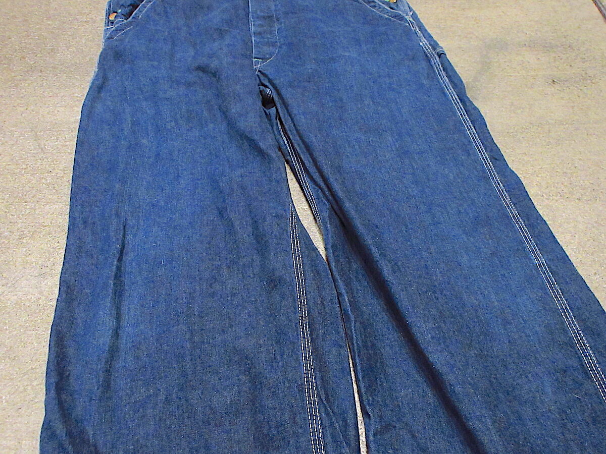 ビンテージ60's70's○KEYデニムオーバーオール実寸W104cm ビンテージ60's70's○KEYデニムオーバーオール実寸W104cm