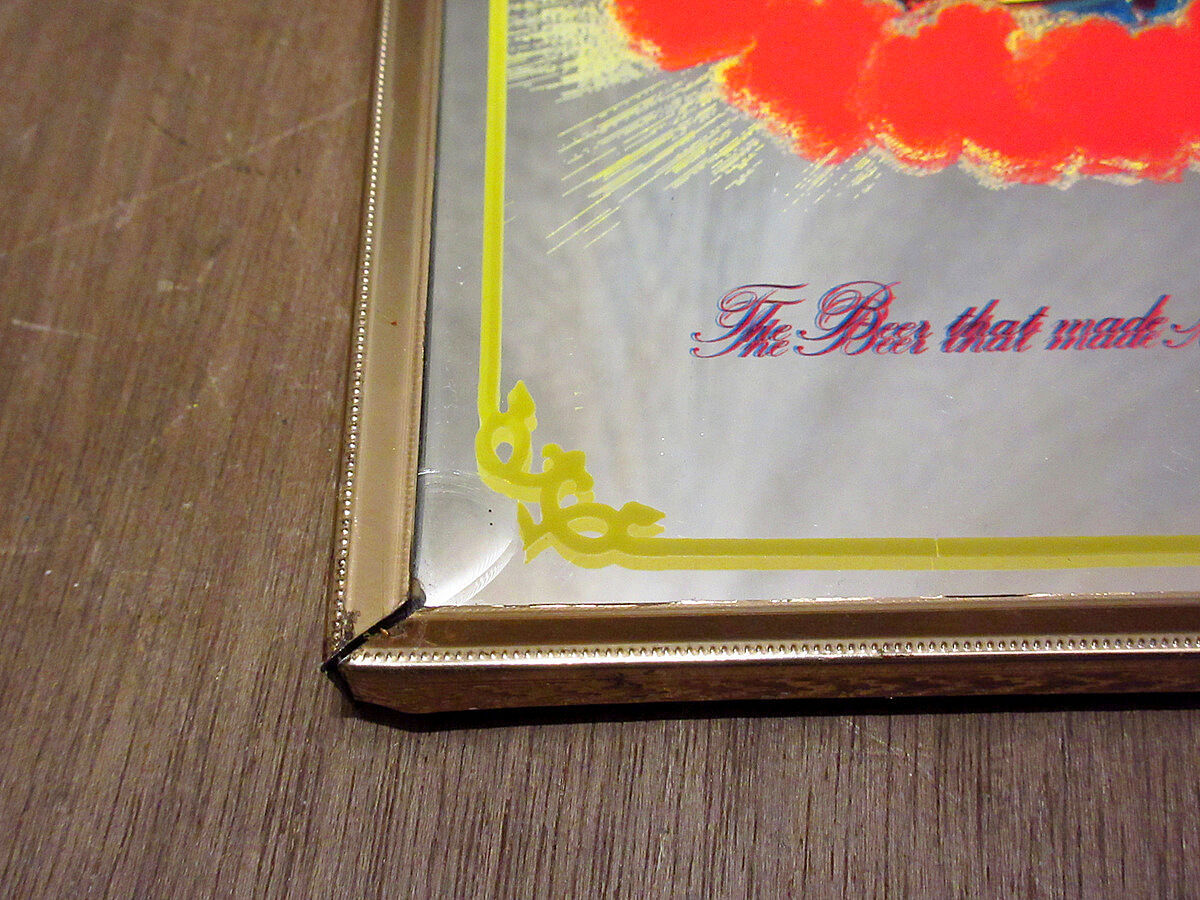 パブミラーインテリアSCHLITZ BULLシュリッツ ヴィンテージ