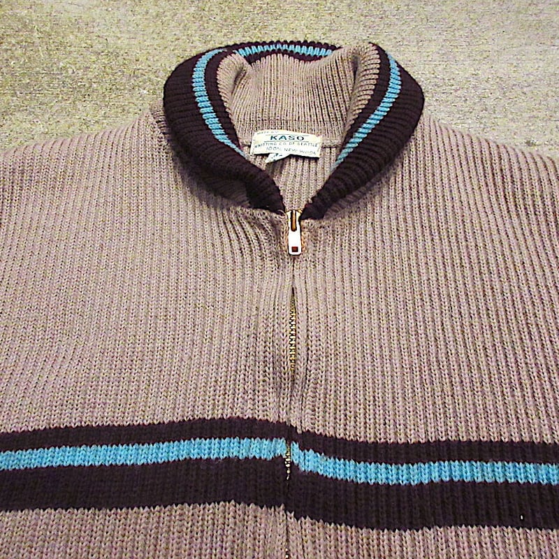 ビンテージ60's○KASOショールカラーカウチンセーターsize M ビンテージ60's○KASOショールカラーカウチンセーターsize M