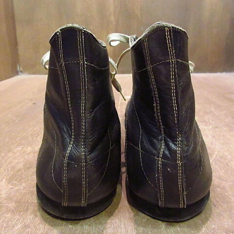 vintage HYDE 60年代頃？ ボウリングシューズ レザー 26cm相当 45148167b1ad34c699f7f8494343f1