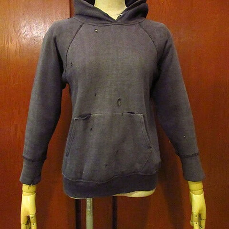 ビンテージ50's○B.V.D. スウェットパーカ紺size L(14-16 ビンテージ50's○B.V.D. スウェットパーカ紺size L(14-16