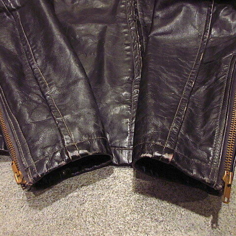 ビンテージ60's○シングルライダースジャケット黒○201221f7-m ビンテージ60's○シングルライダースジャケット黒○201221f7-m