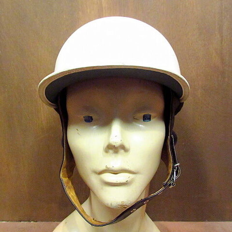 ビンテージ40's50's○吊り天井ハーフヘルメット○201007n8-hlmt