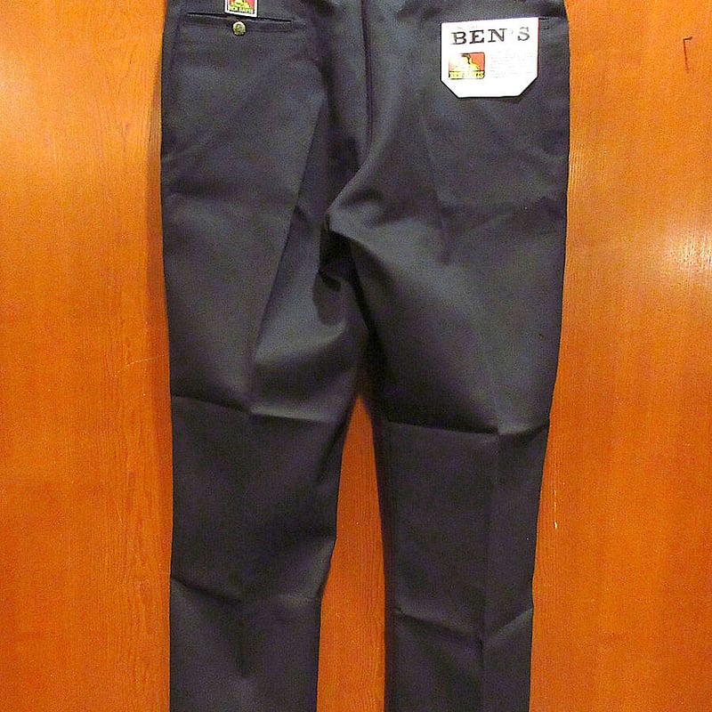 ビンテージ90's○DEADSTOCK BEN DAVISワークパンツ黒表記W40 L34○2
