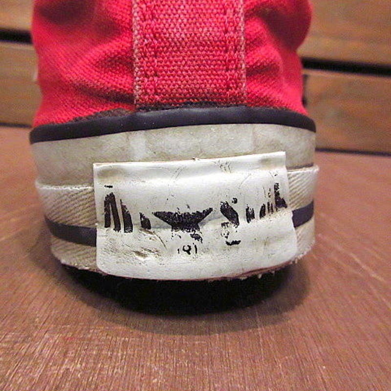 ビンテージ90's○MADE IN U.S.A. CONVERSEオールスターHI赤size