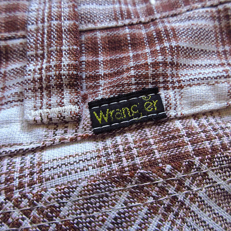 ビンテージ70's○Wranglerレディース チェックフレアパンツ実寸 ビンテージ70's○Wranglerレディース チェックフレアパンツ実寸