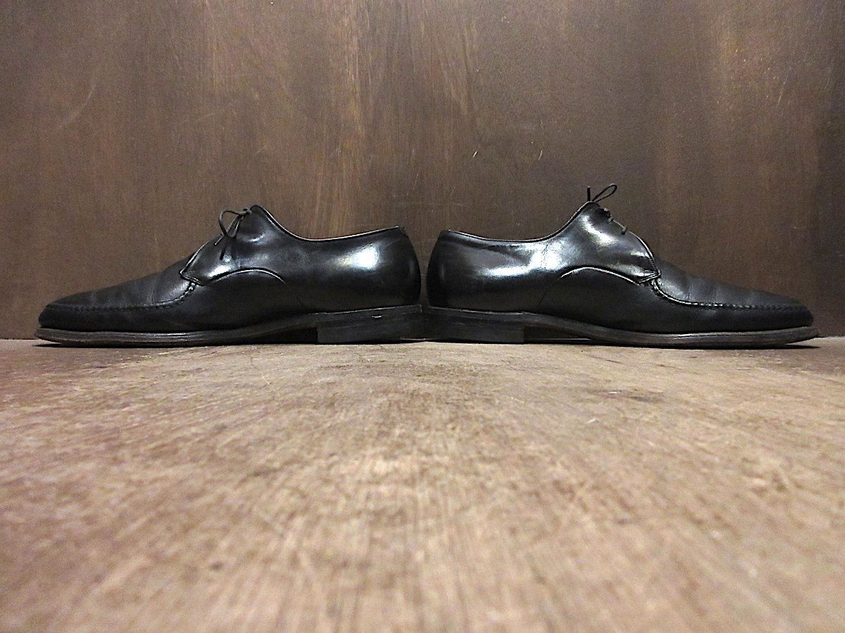 ビンテージ60's○レザーUチップシューズ黒size 10 D○250718j3-m