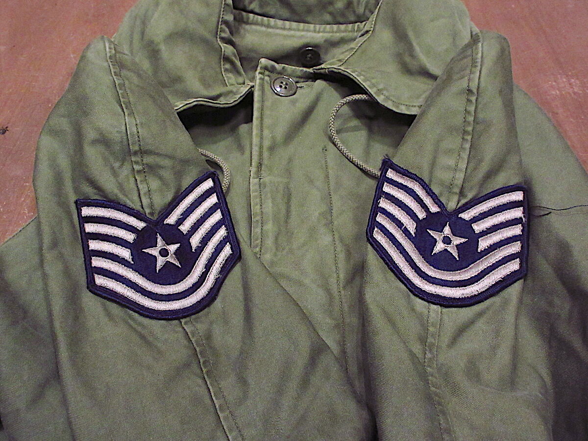 ビンテージ60's○USAFコットンサテンキャトルジャケットsize M-R ビンテージ60's○USAFコットンサテンキャトルジャケットsize M-R