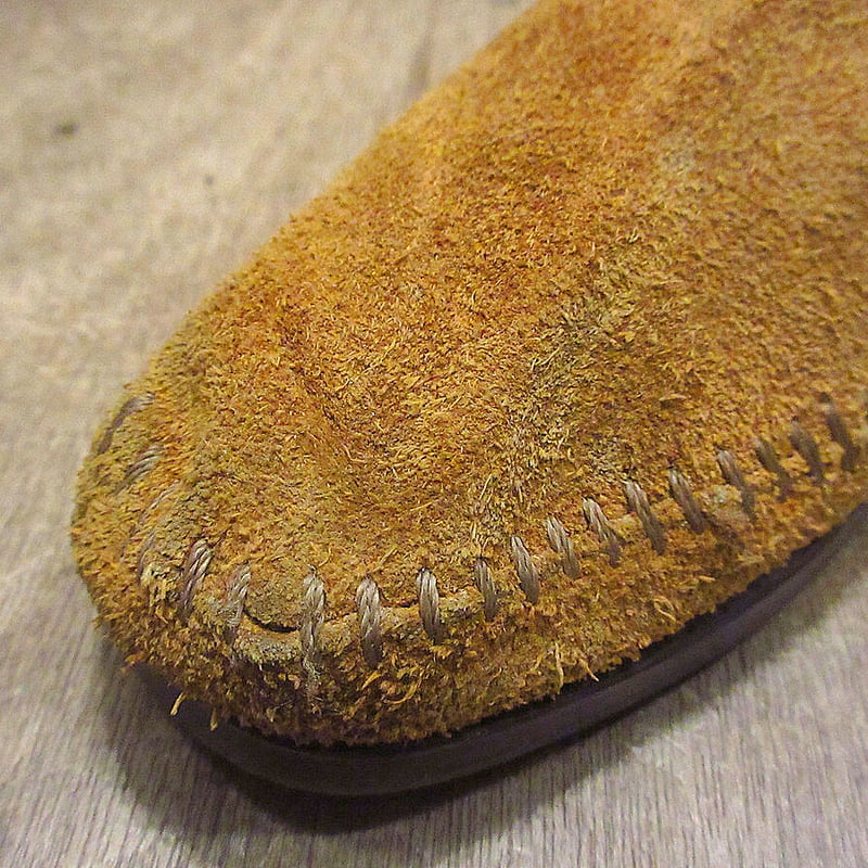 ブラウン スエード モカシン フリンジ付き Minnetonka MINNETONKA ミネトンカ フリンジ付 モカシンブーツ