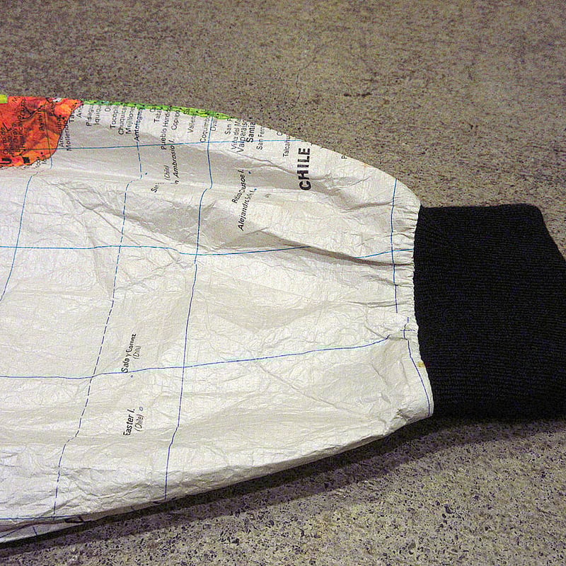 ビンテージ90's○WEARIN THE WORLD世界地図柄ペーパージャケット