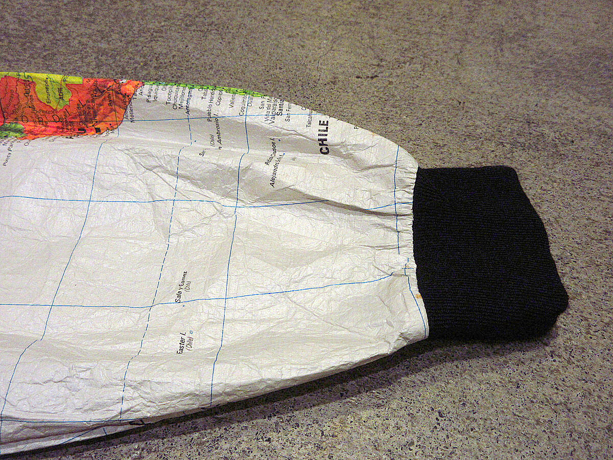 ビンテージ90's○WEARIN THE WORLD世界地図柄ペーパージャケット