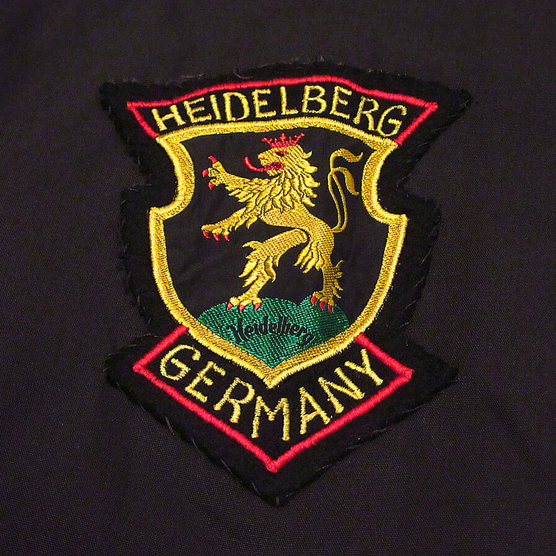 ビンテージ50's○GERMANYスーベニアジャケット黒○211027i2-m-jk