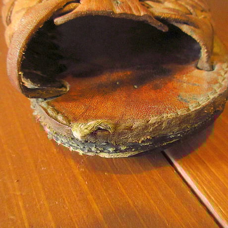 ビンテージ60’s70's●編み込みレザーサンダル茶表記size 9●240508j1-m-sdl-27cm古着1960s1970s靴
