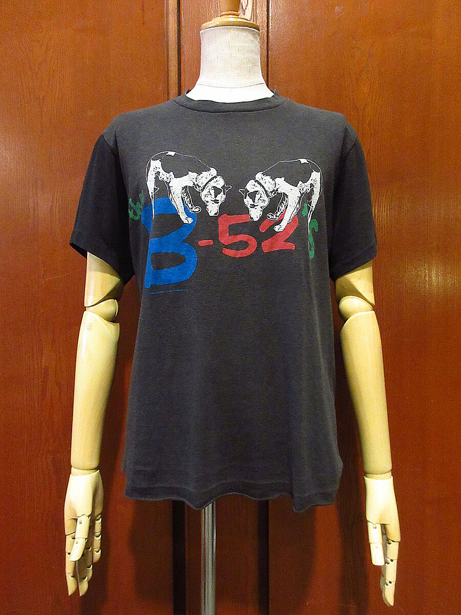 ビンテージ80's○B-52's 1983年ツアーTシャツ黒○230928i6-m-tsh-b...