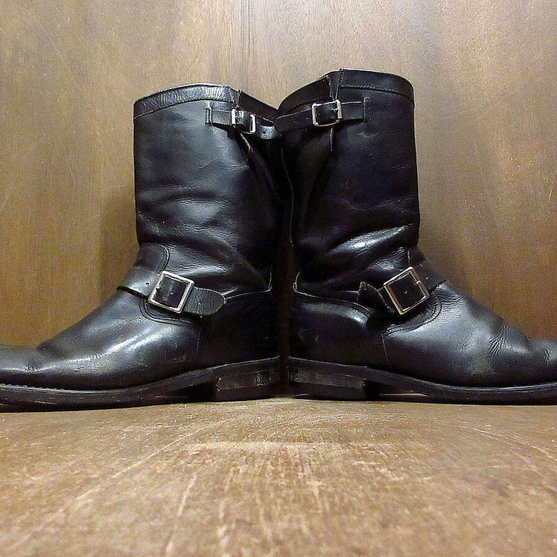 ビンテージ70's○Georgiaエンジニアブーツ黒○221225j1-m-bt ビンテージ70's○Georgiaエンジニアブーツ黒○221225j1-m-bt