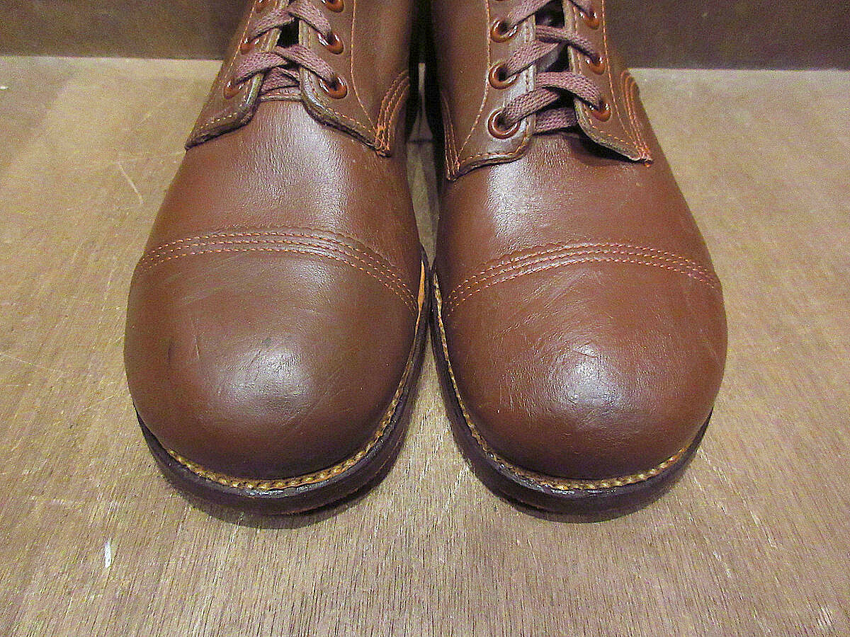 【茶芯】WOLVERINE 1000マイルブーツ US8 オックスフォード ビンテージ40's○DEADSTOCK箱付きWOLVERINE 1000マイルブーツ茶size