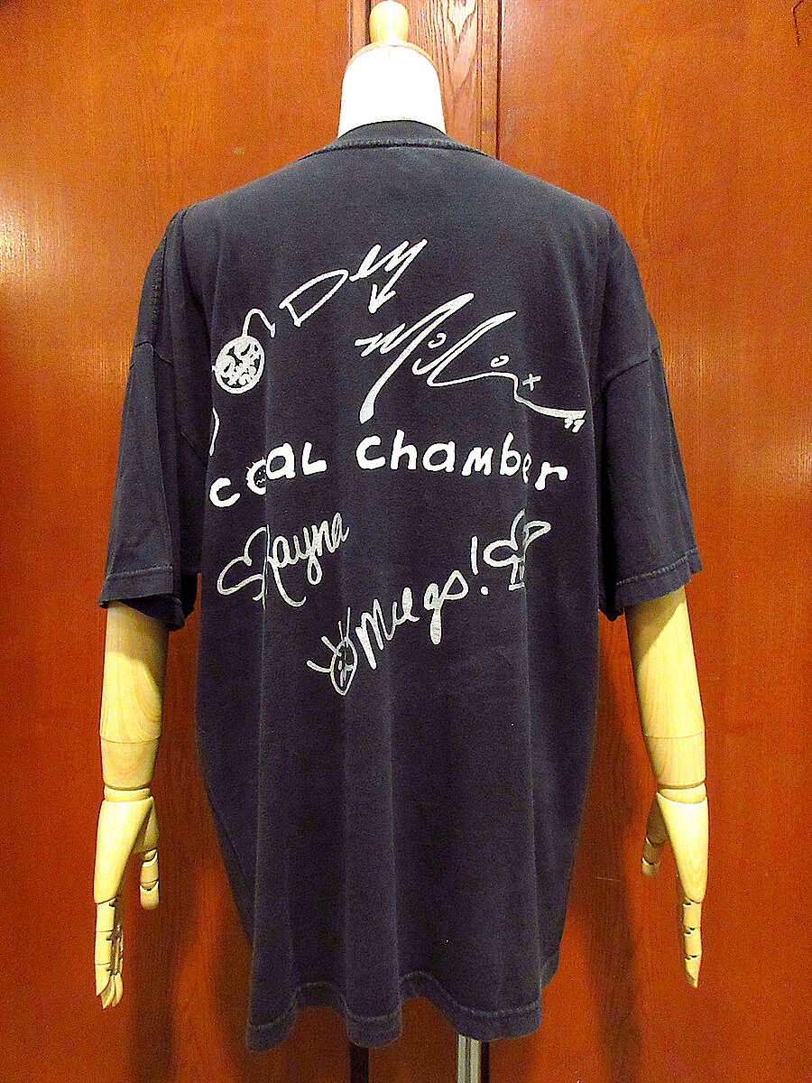 【値下げ不可】古着 90s Coal Chamber ビンテージ90's○Coal Chamberコットン両面プリントTシャツsize