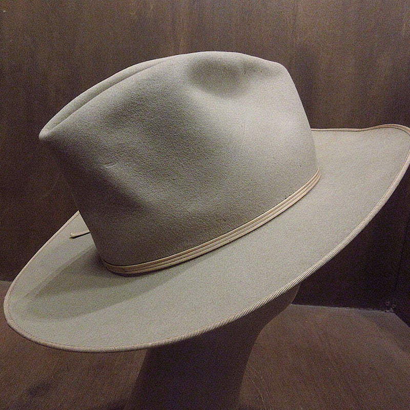 ビンテージ50's○STETSONフェルトカウボーイハットベージュSize 7 1/4