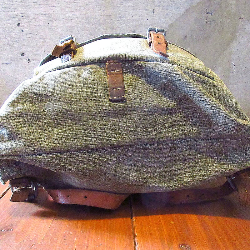 ビンテージ○スイス軍ソルト&ペッパーバックパック○250515k4-bag-bq
